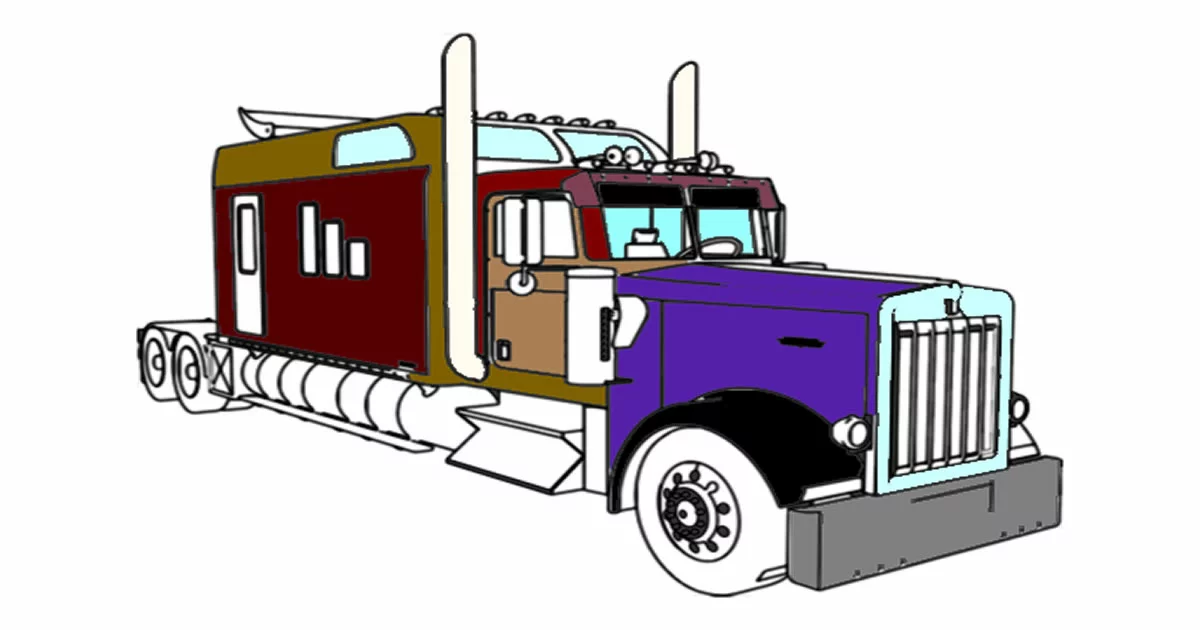 American Trucks Coloring