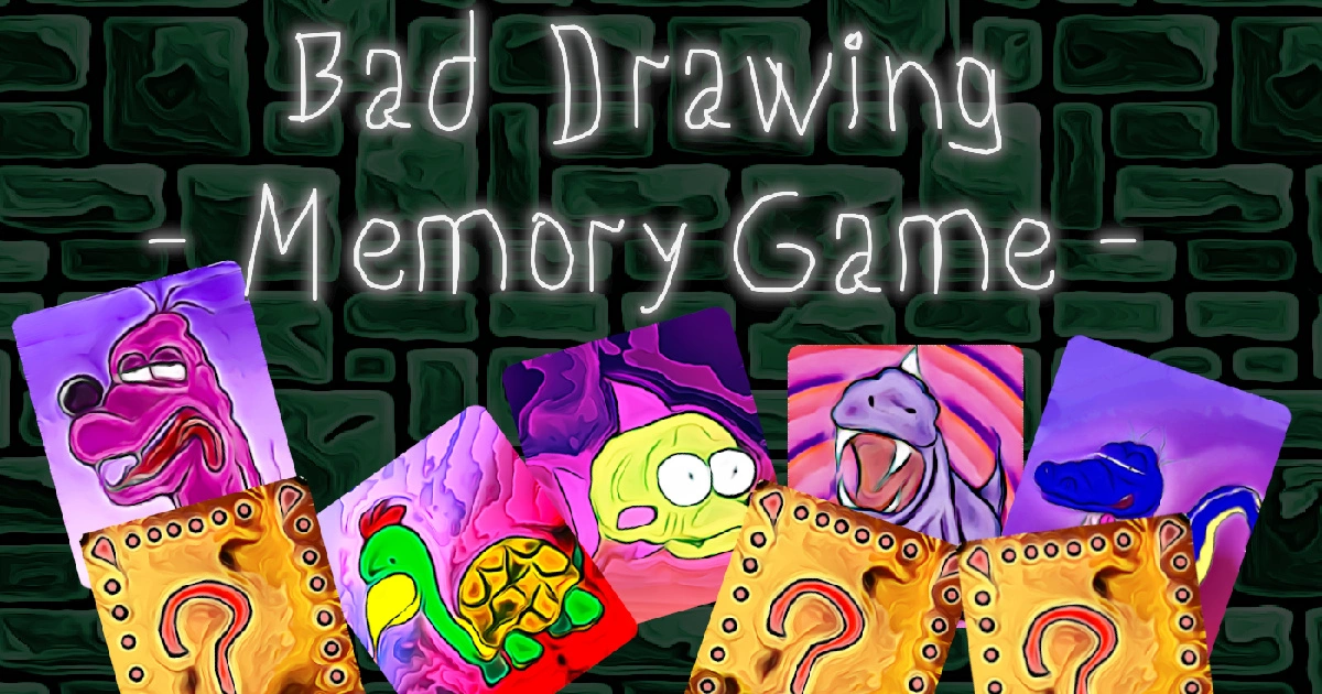 Bad Drawing Memory Game