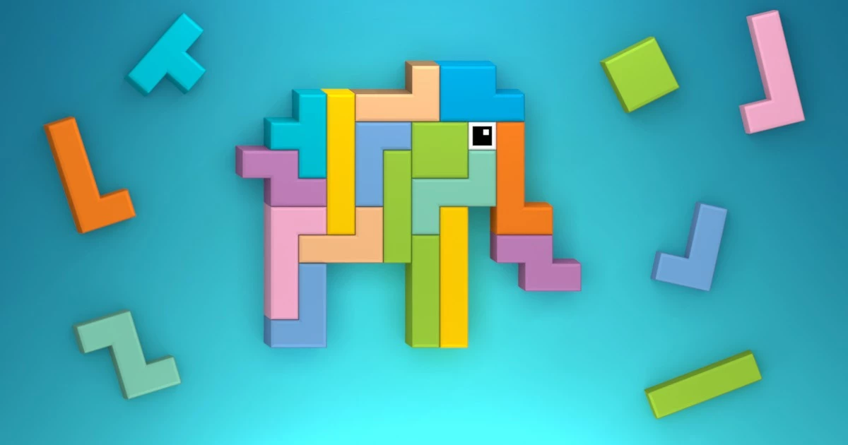 Block Square Puzzle: Tangram