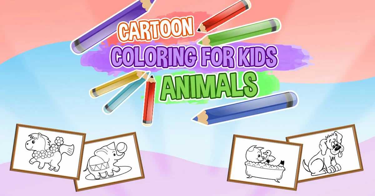 Cartoon Coloring for Kids - Animals