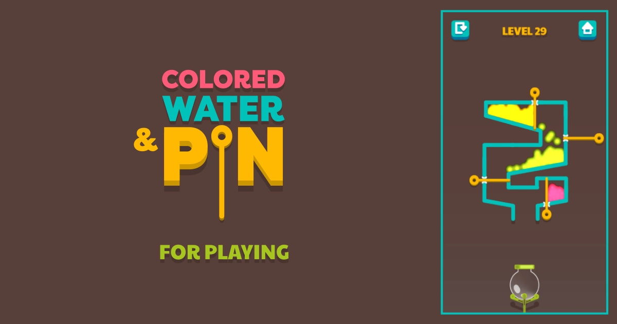 Colored Water & Pin