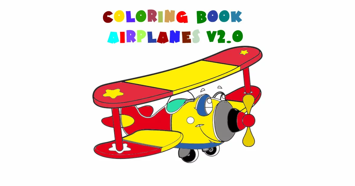 Coloring Book- Airplane