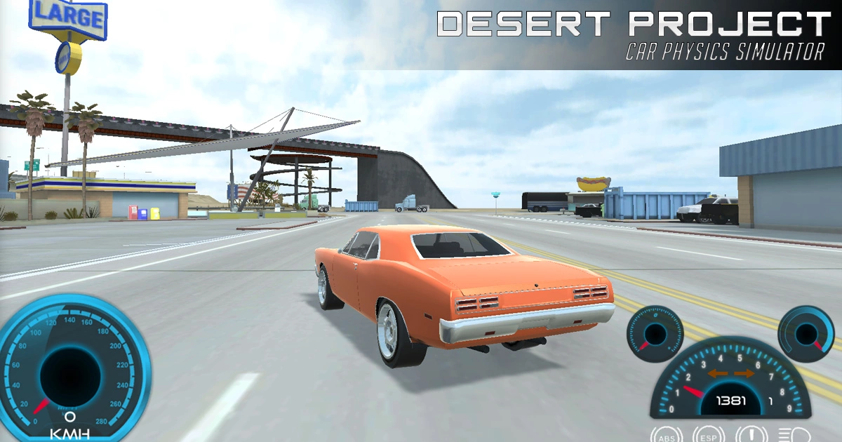 Desert Project Car Physics Simulator