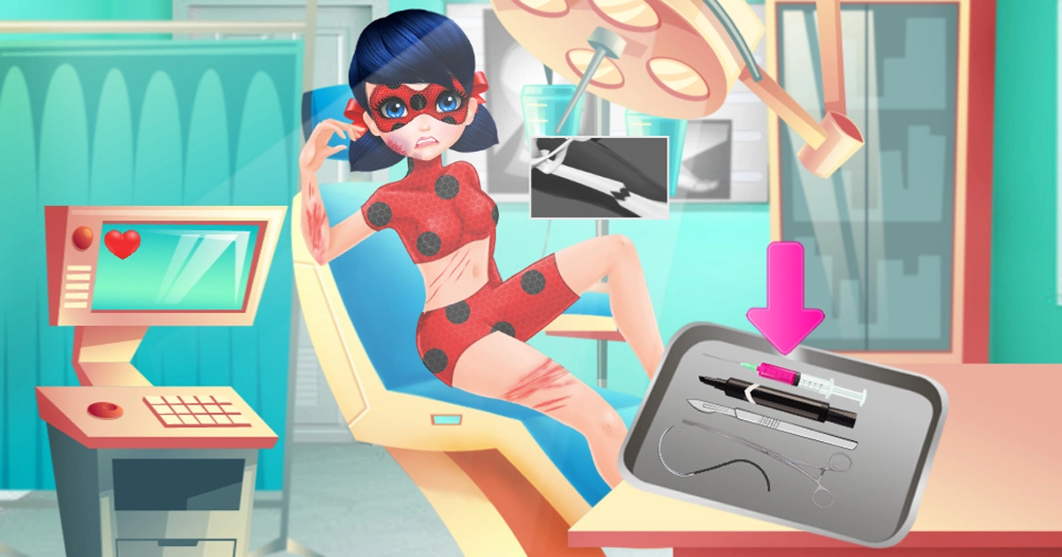 Dotted-Girl Ambulance For Superhero