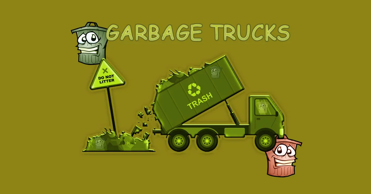 Garbage Trucks - Hidden Trash Can