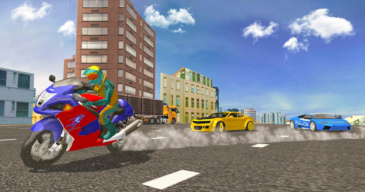 Hero Stunt Spider Bike Simulator