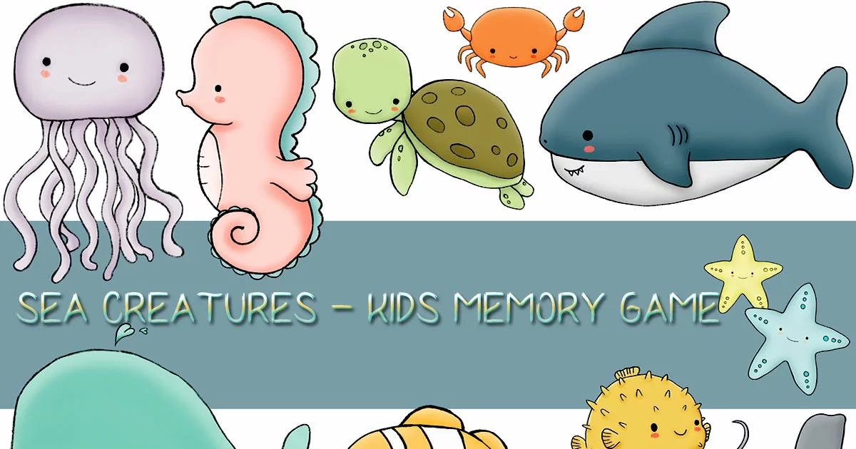 Kids Memory Sea Creature