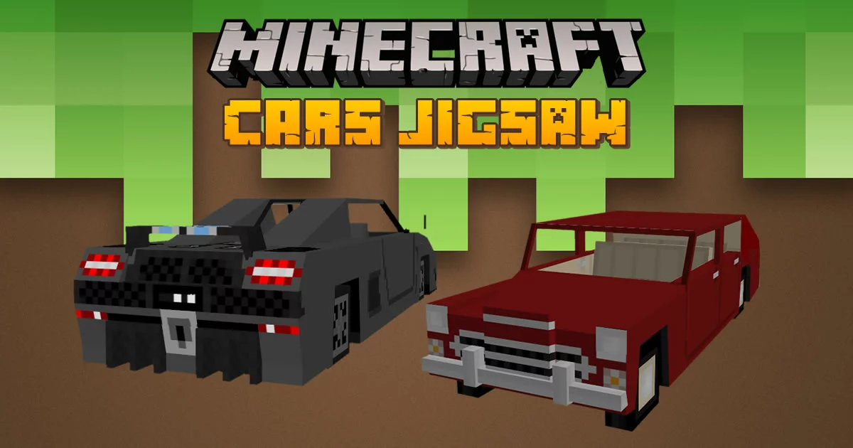 Minecraft Cars Jigsaw