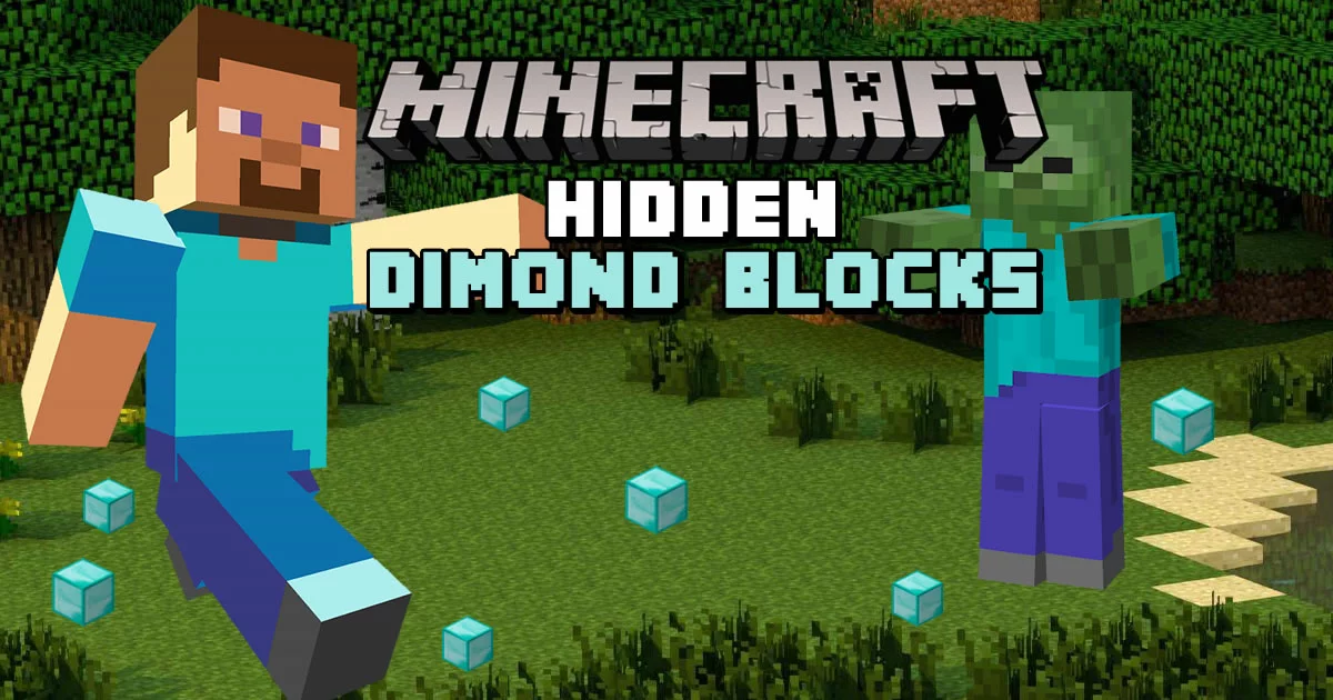 Minecraft Hidden Diamond Blocks