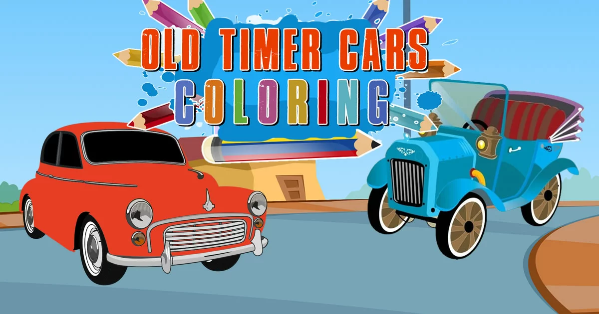 Old Timer Cars Coloring