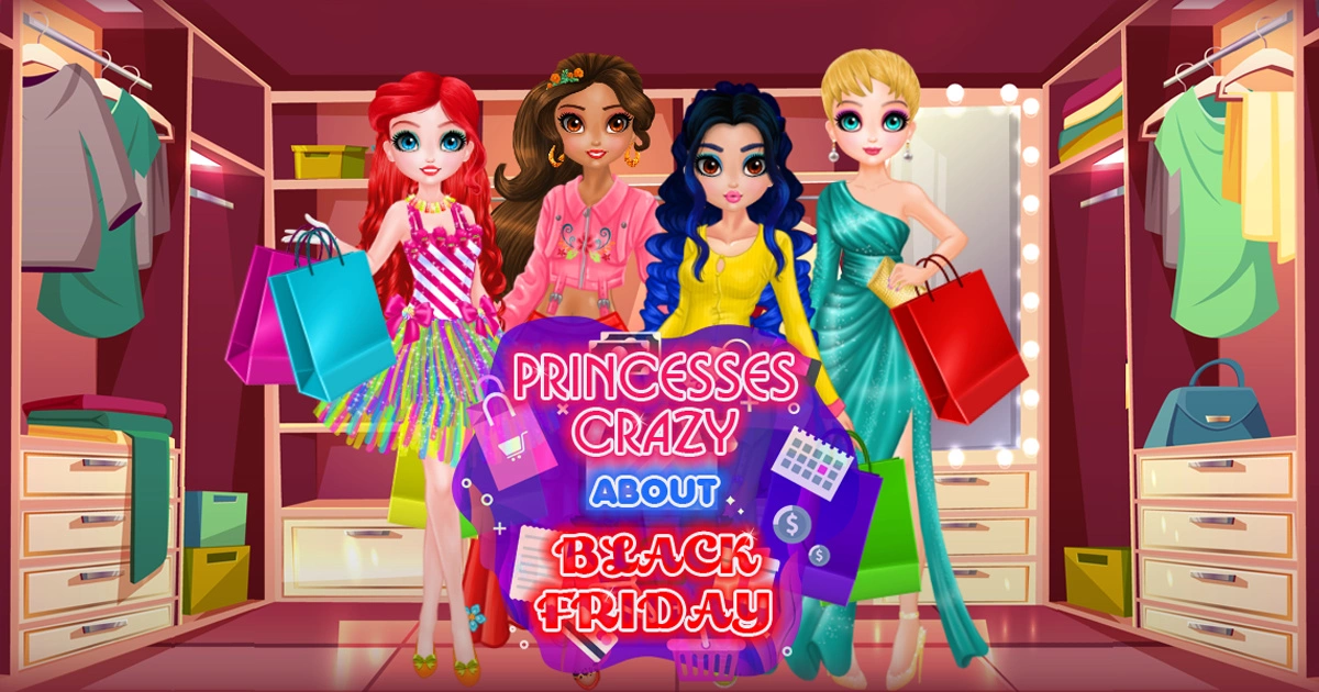 Princesses Crazy About Black Friday