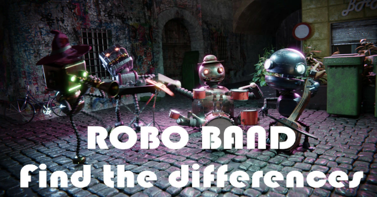 Robot Band - Find the differences