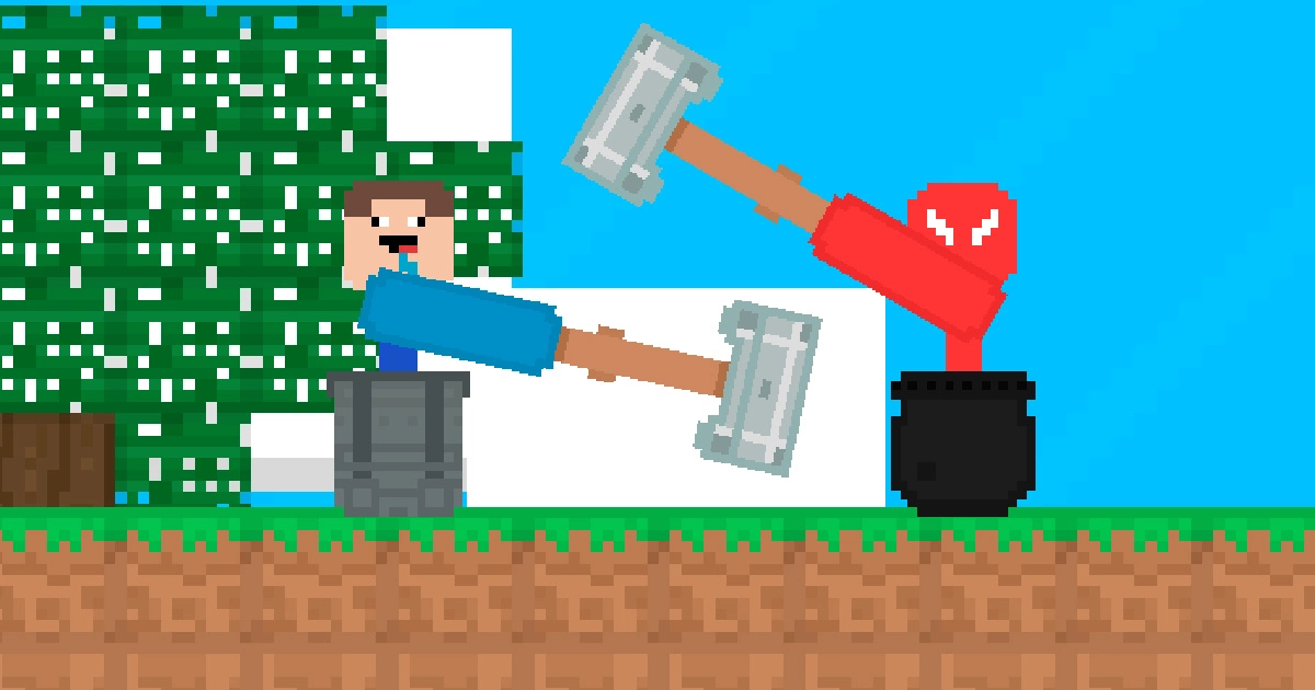 Stickman vs Noob Hammer